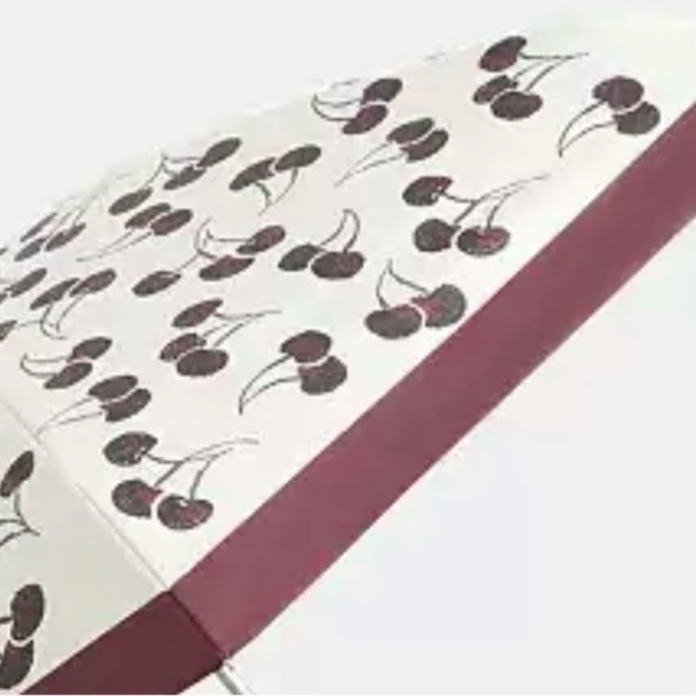 Coach UV Protection Mini Umbrella With Cherry Print NWT - Picture 2 of 4